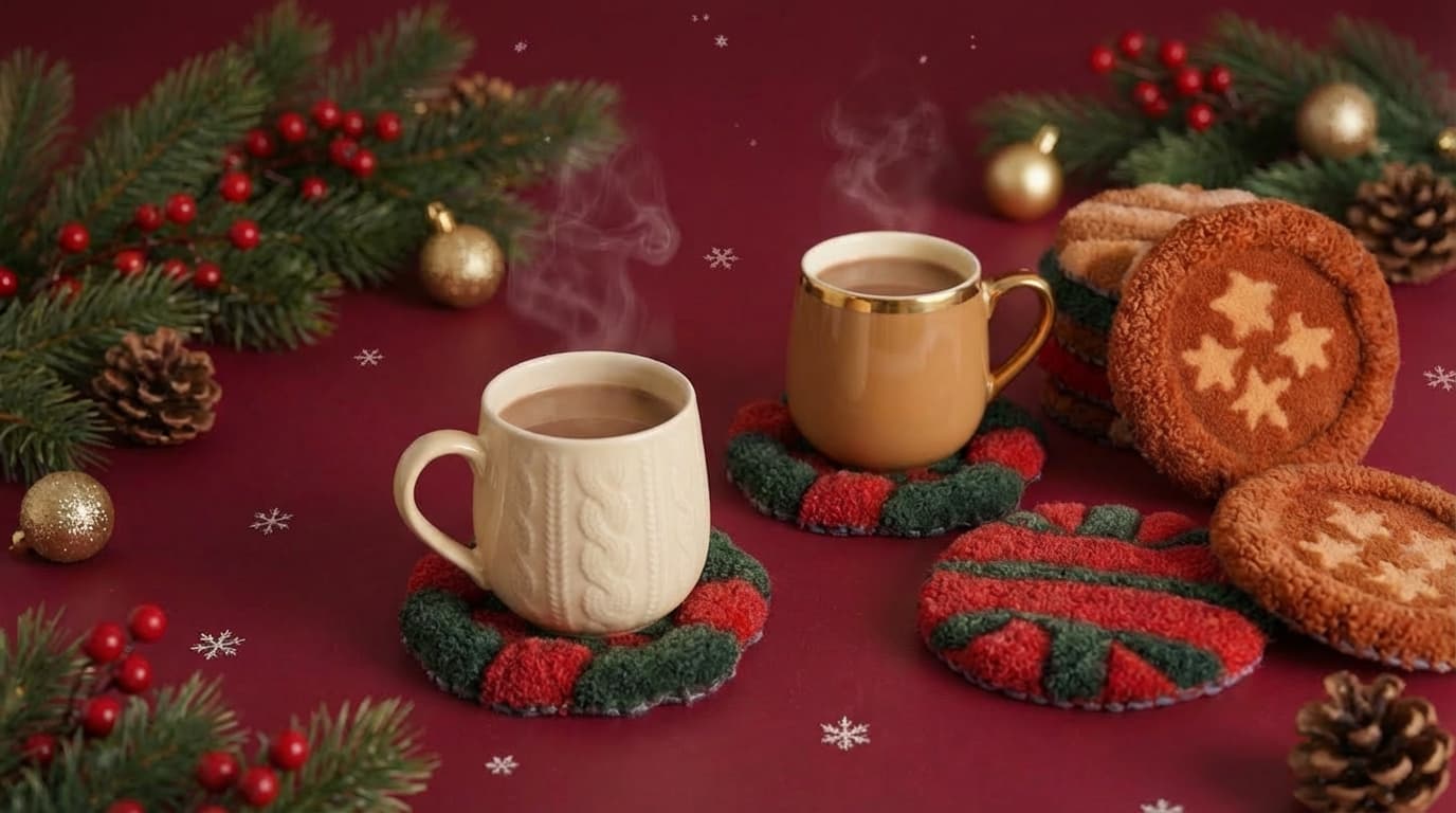 tufted coaster ideas