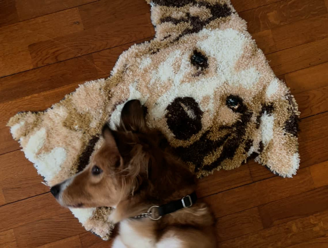 dog tufting design for pet lovers
