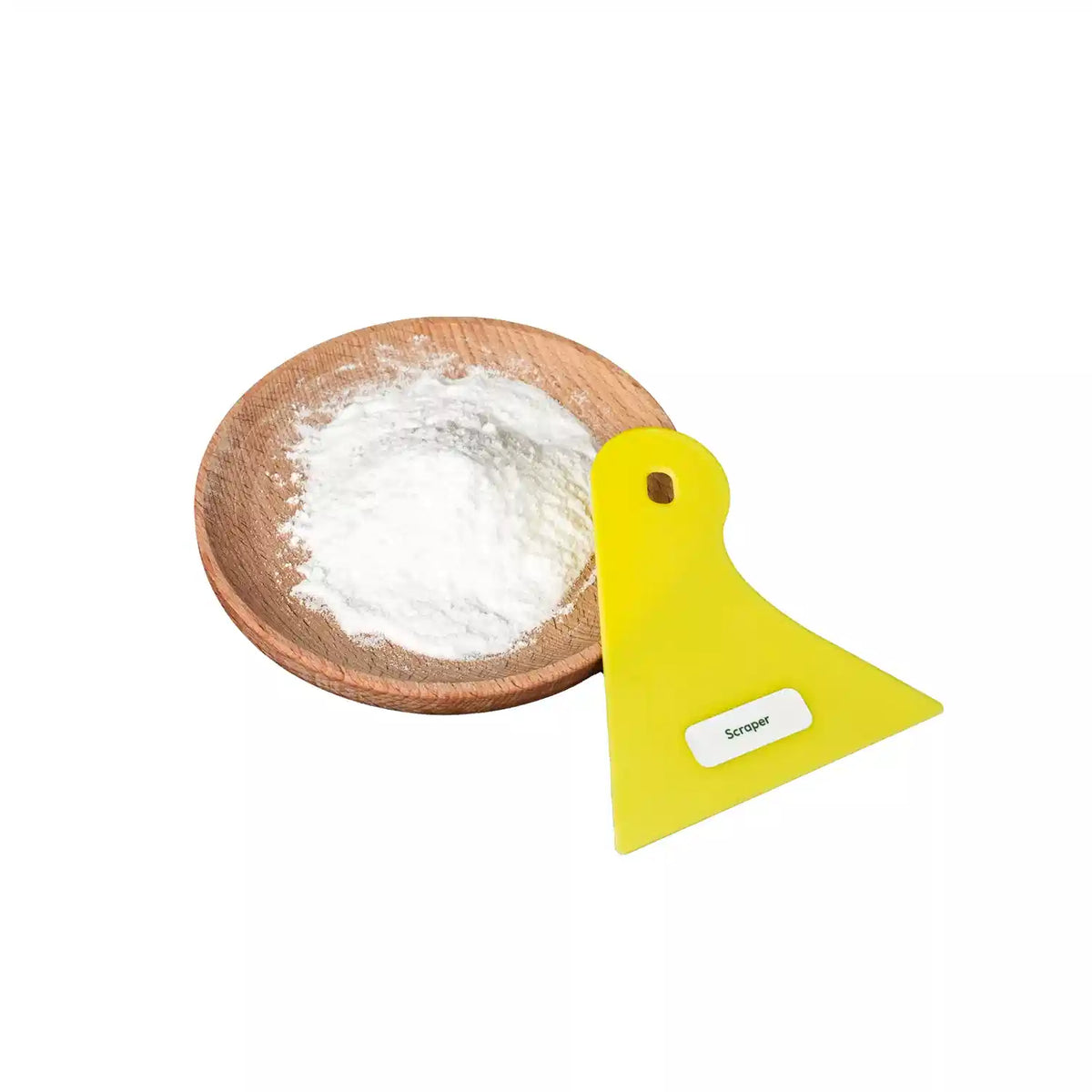 Adhesive powder combo with TPU hot melt powder and yellow scraper tool