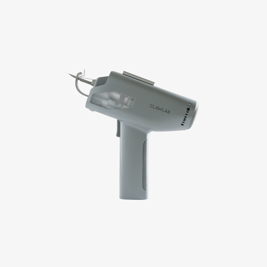 Clawlab H1 gray lightweight tufting gun, left-side view