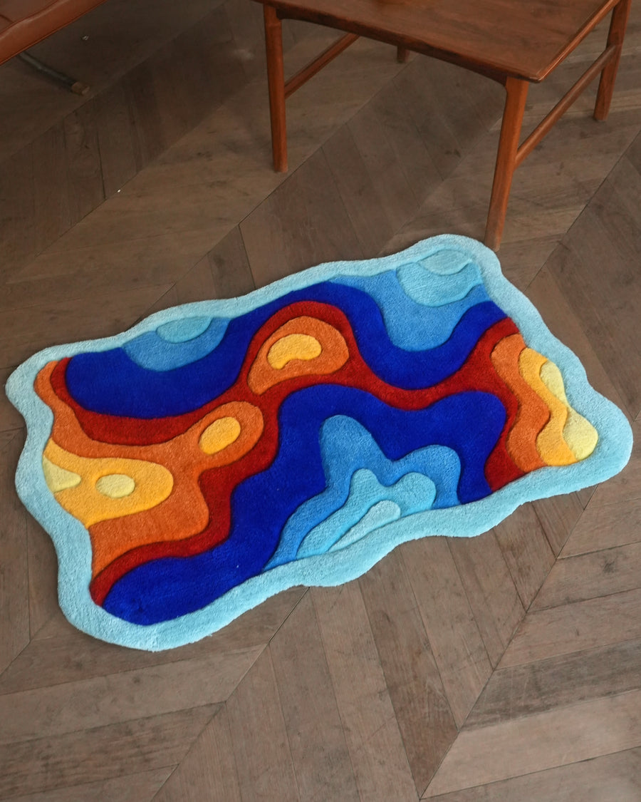 Elevate your living space instantly with a pop of fluid art. 🛋️✨